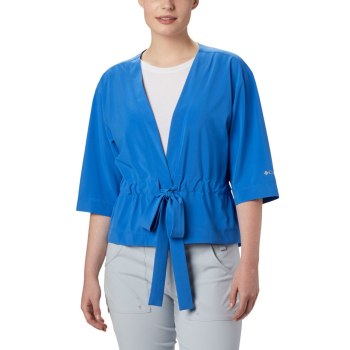 Columbia Overhemd Dames, PFG Armadale 3/4 Sleeve Wrap Blauw, 95JRYUPDL